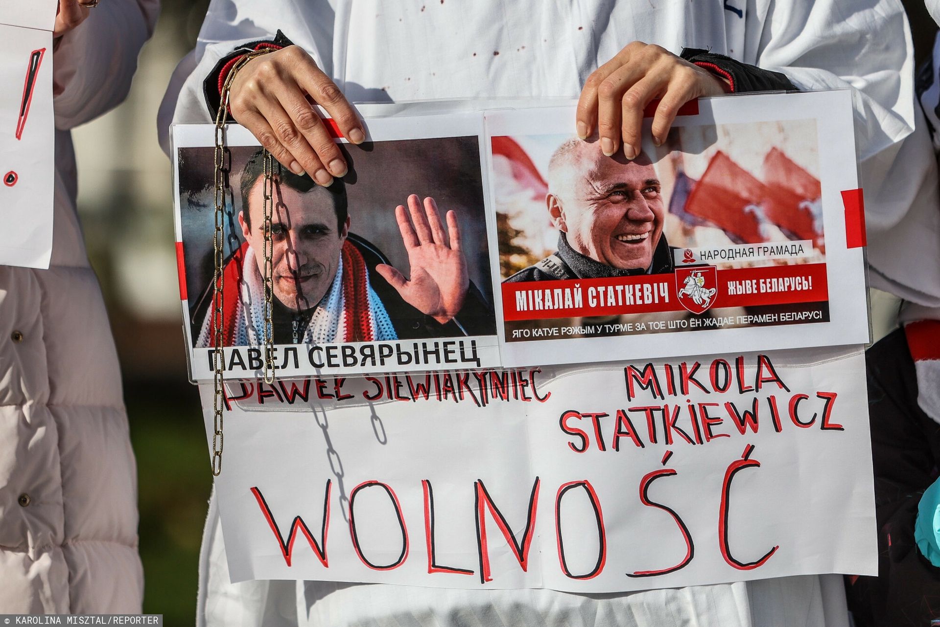 Uwolniony opozycjonista odmówił opuszczenia Białorusi