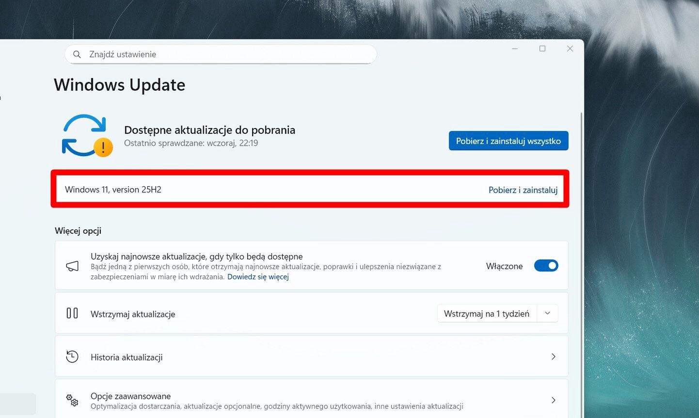 Windows 11 25H2 dostępny do pobrania. Sprawdź aktualizacje