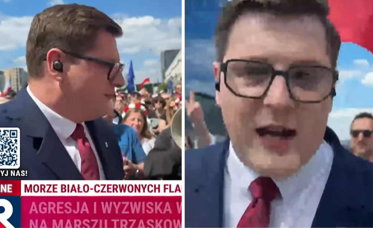 Dziennikarz Republiki mówi o ataku. Podczas relacji na żywo