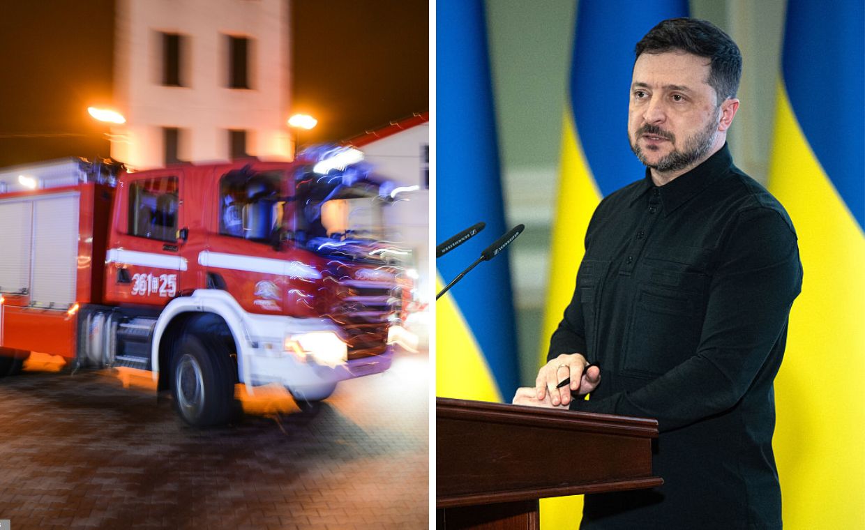 Działo się w nocy. Zagrożenie powodziowe w Elblągu, Zełenski już w USA