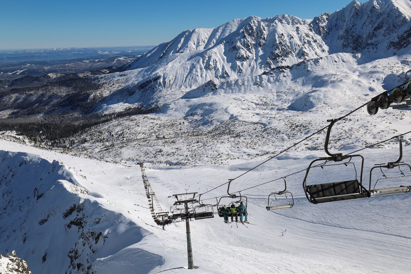 Awaria na Kasprowym Wierchu. Narciarze ewakuowani z wyciągu