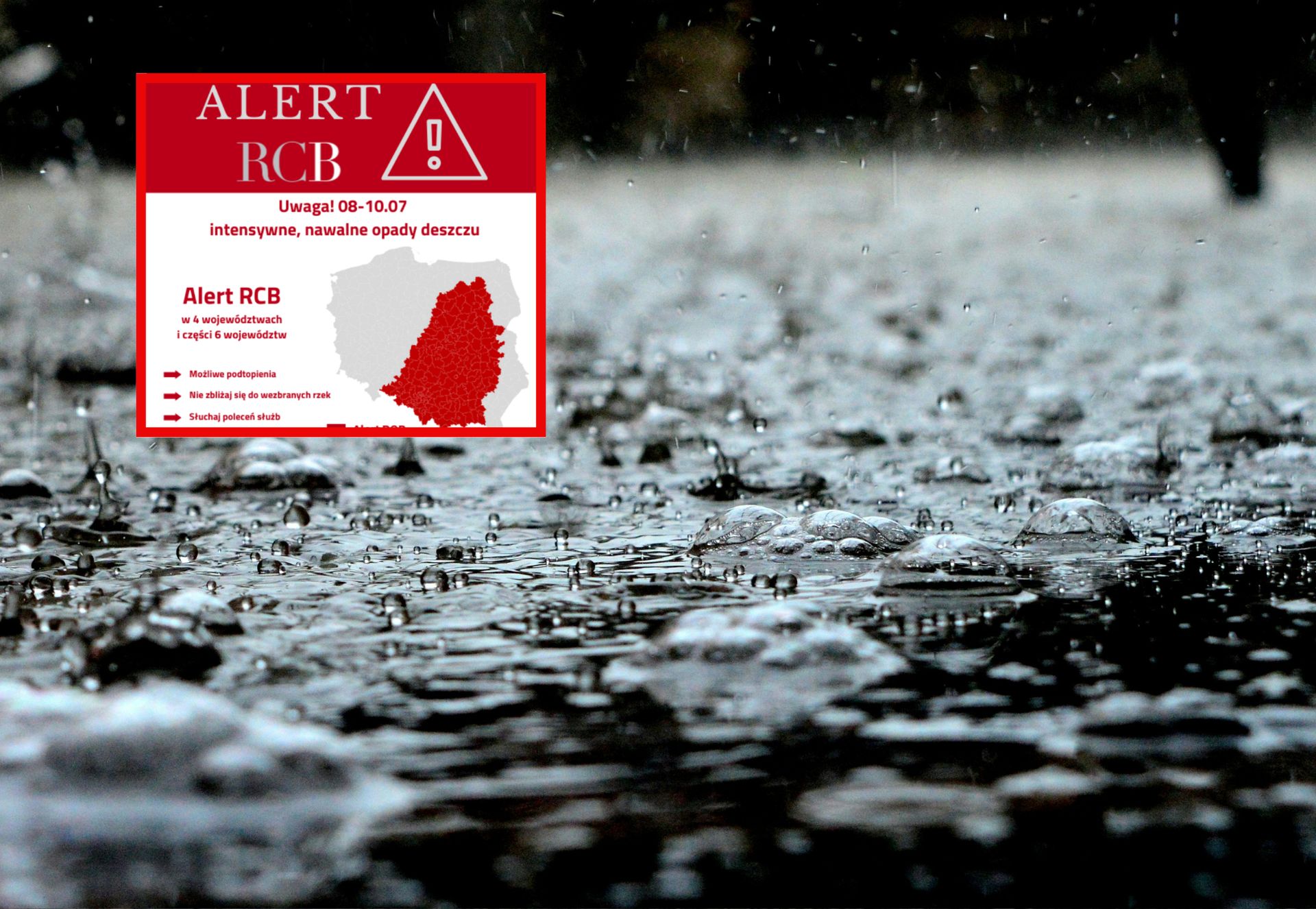 Pilny alert RCB. Mieszkańcy dostali SMS-y