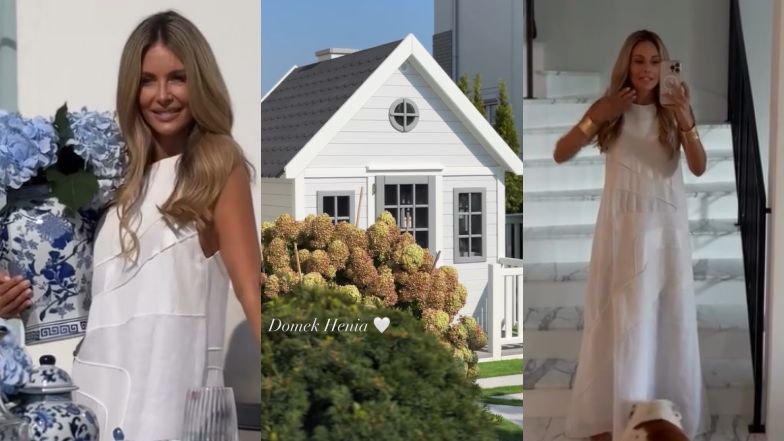 Małgorzata Rozenek oficjalnie skończyła wykańczać nową WILLĘ! Pokazała zdjęcia: marmurowe schody, "kuchnia" w ogrodzie i "domek Henia"