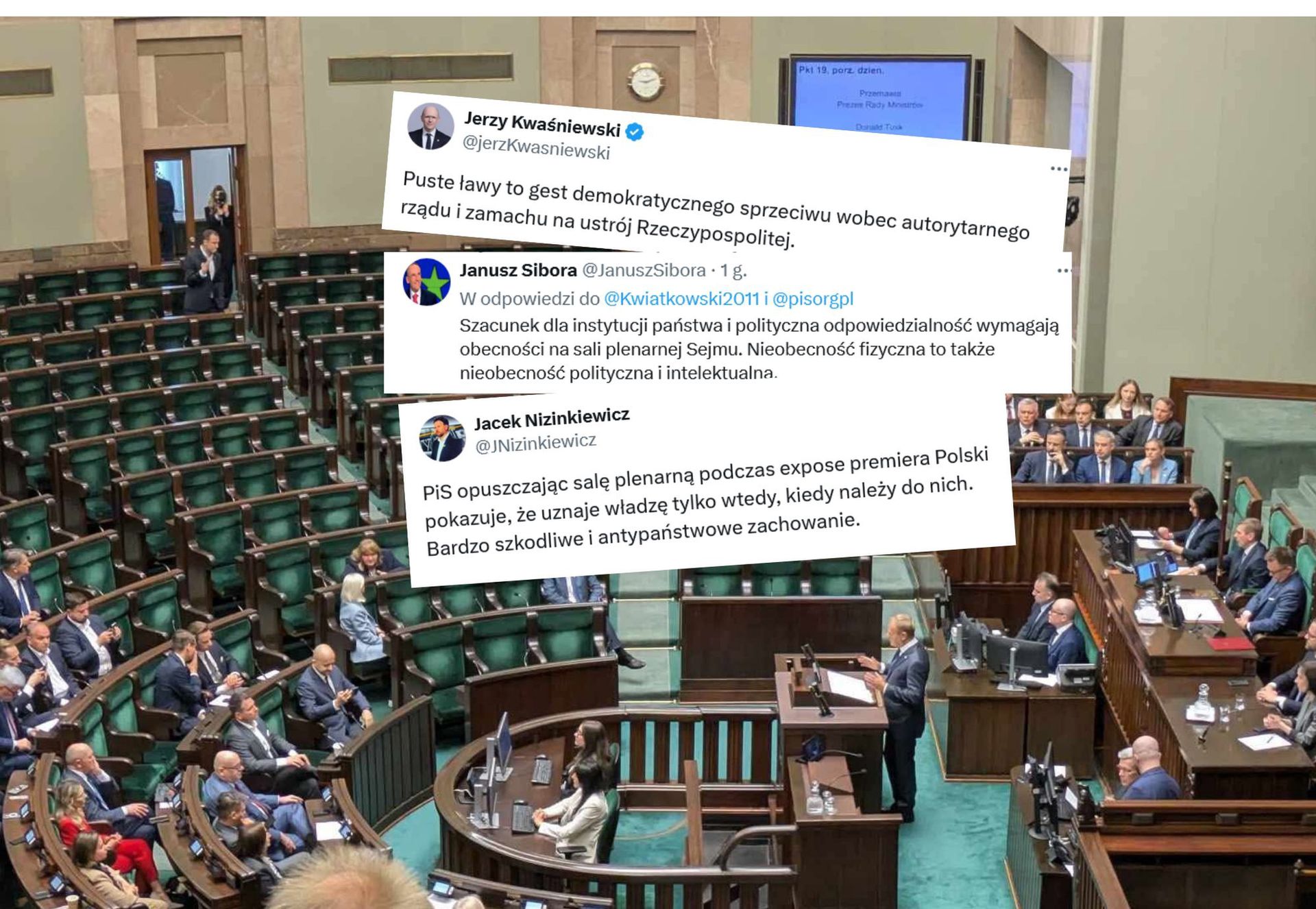 "Hańbiący spektakl". Fala komentarzy po zachowaniu posłów PiS