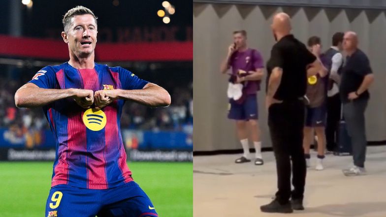 Kierowca autokaru Barcelony ZAPOMNIAŁ o Lewandowskim. Robert czekał w klapkach na parkingu (WIDEO)