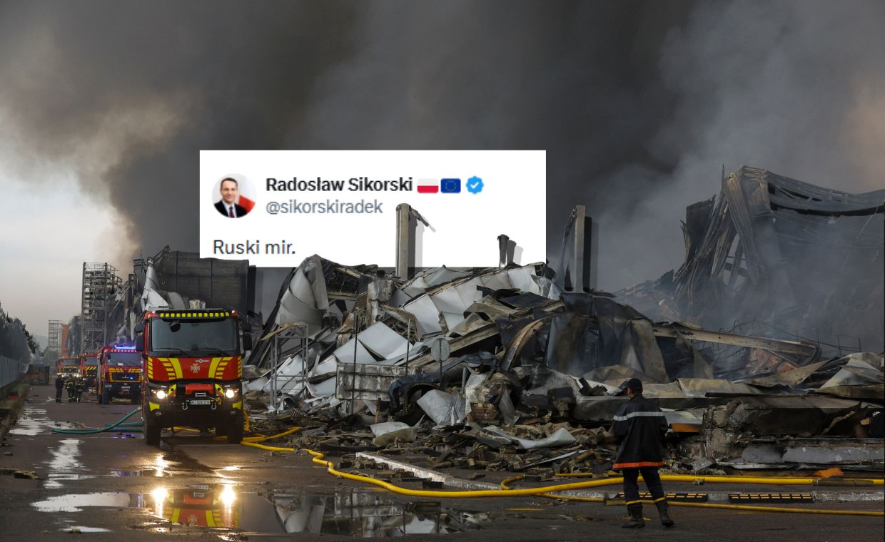 Rosyjski terror w Ukrainie. Sikorski dosadnie komentuje atak
