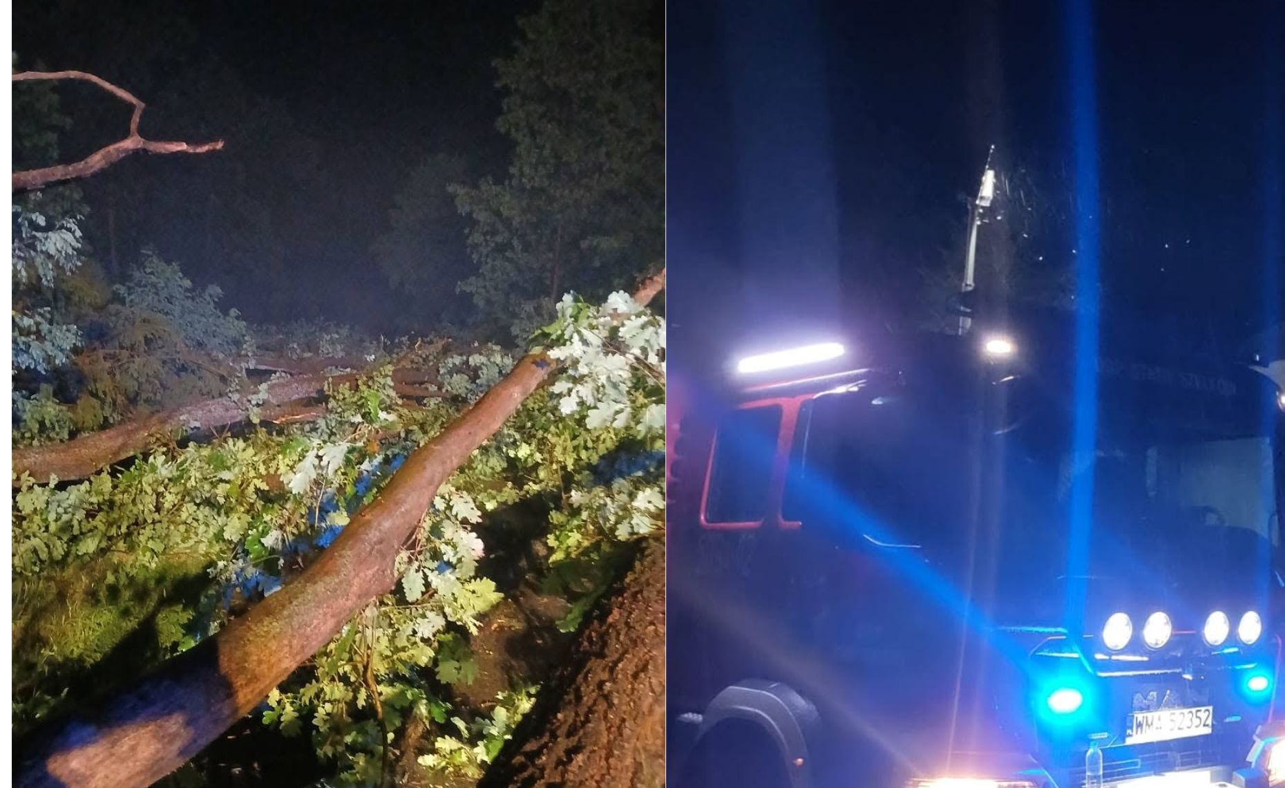 Tragiczny finał nocnej nawałnicy. 43-latek nie żyje