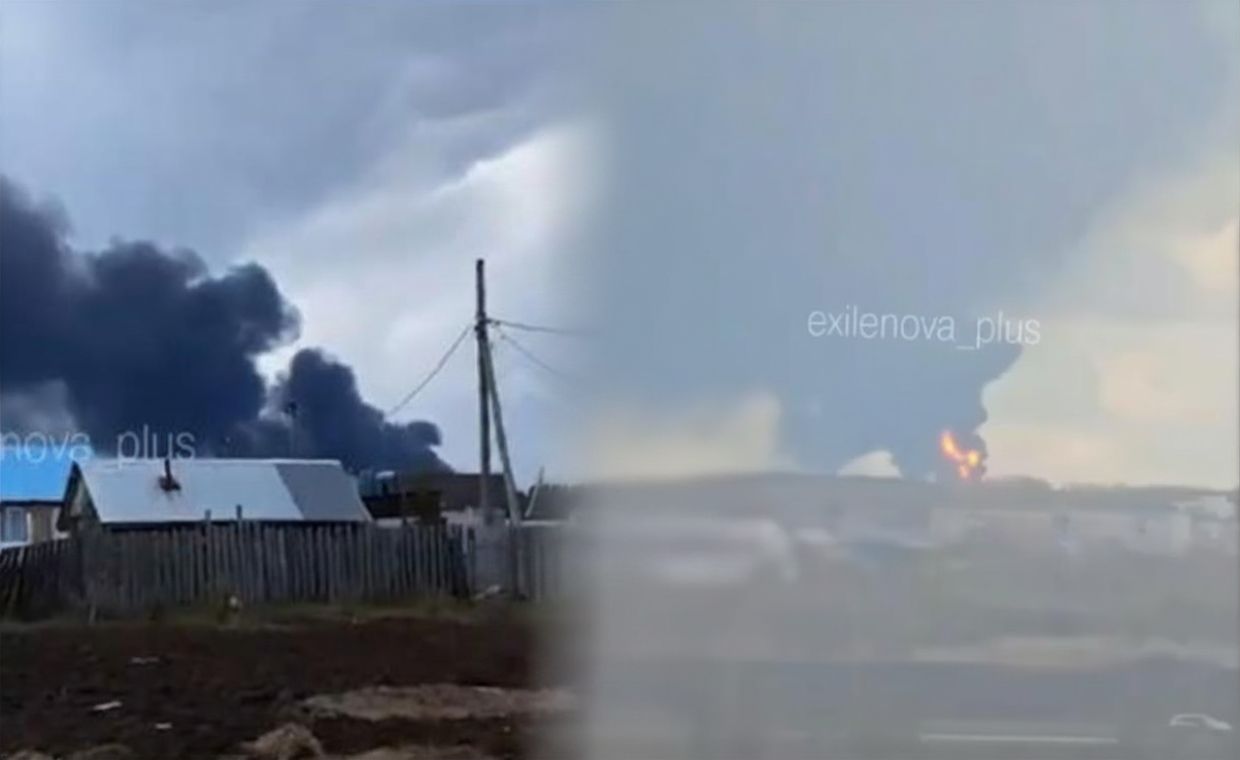 Uderzenie w głąb Rosji. Płoną rafinerie, trwa walka z wyciekiem ropy