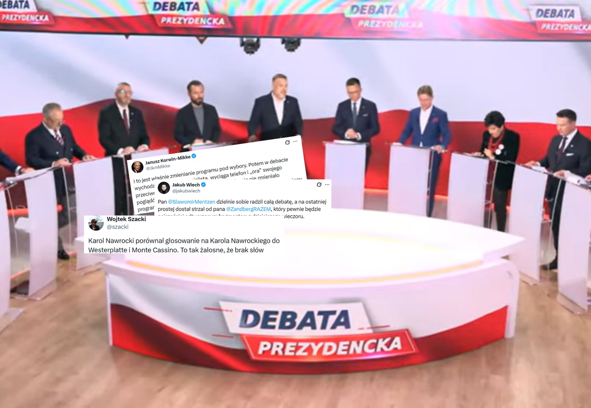"Mentzen się rozsypał", "żałosne". Surowo ocenili debatę prezydencką