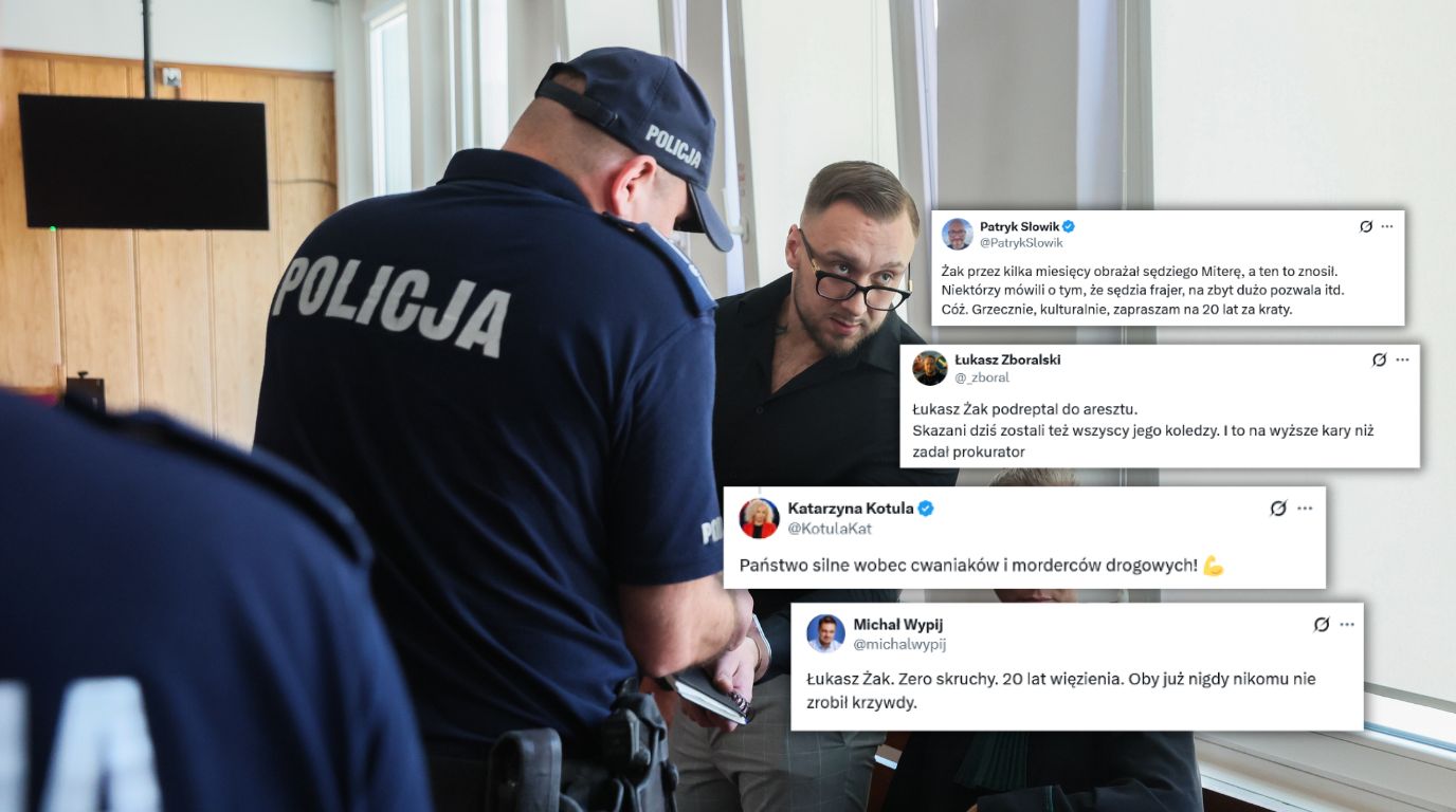 Łukasz Żak skazany. Komentarze w sieci po ogłoszeniu wyroku