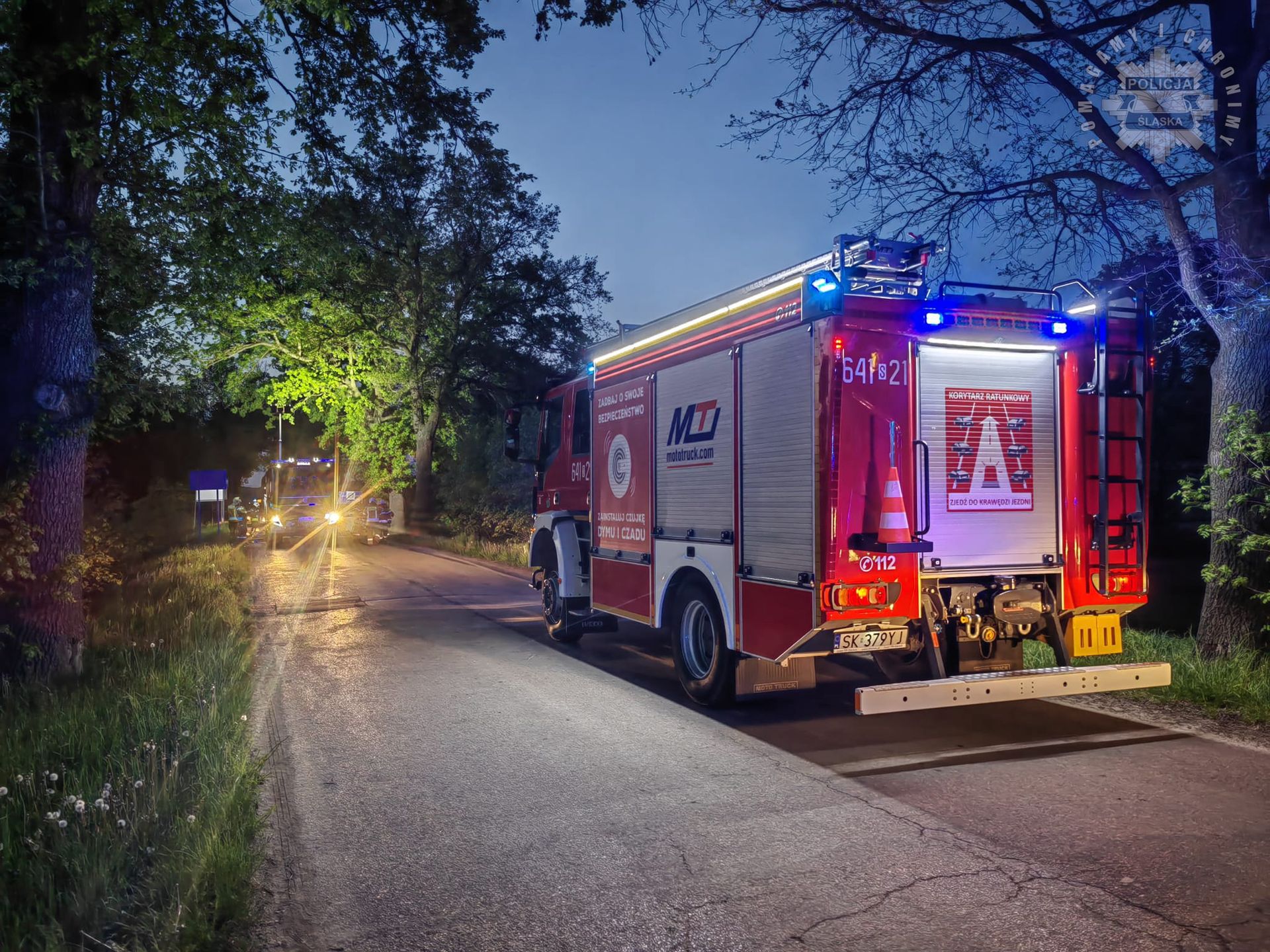 Tragedia w Tychach. Kierowca zginął w płomieniach