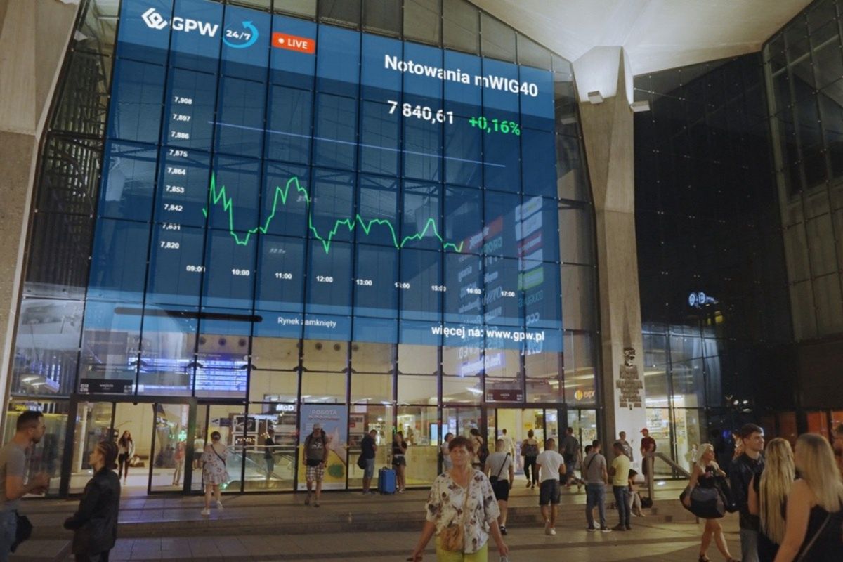 Notowania giełdowe na ekranach Screen Network