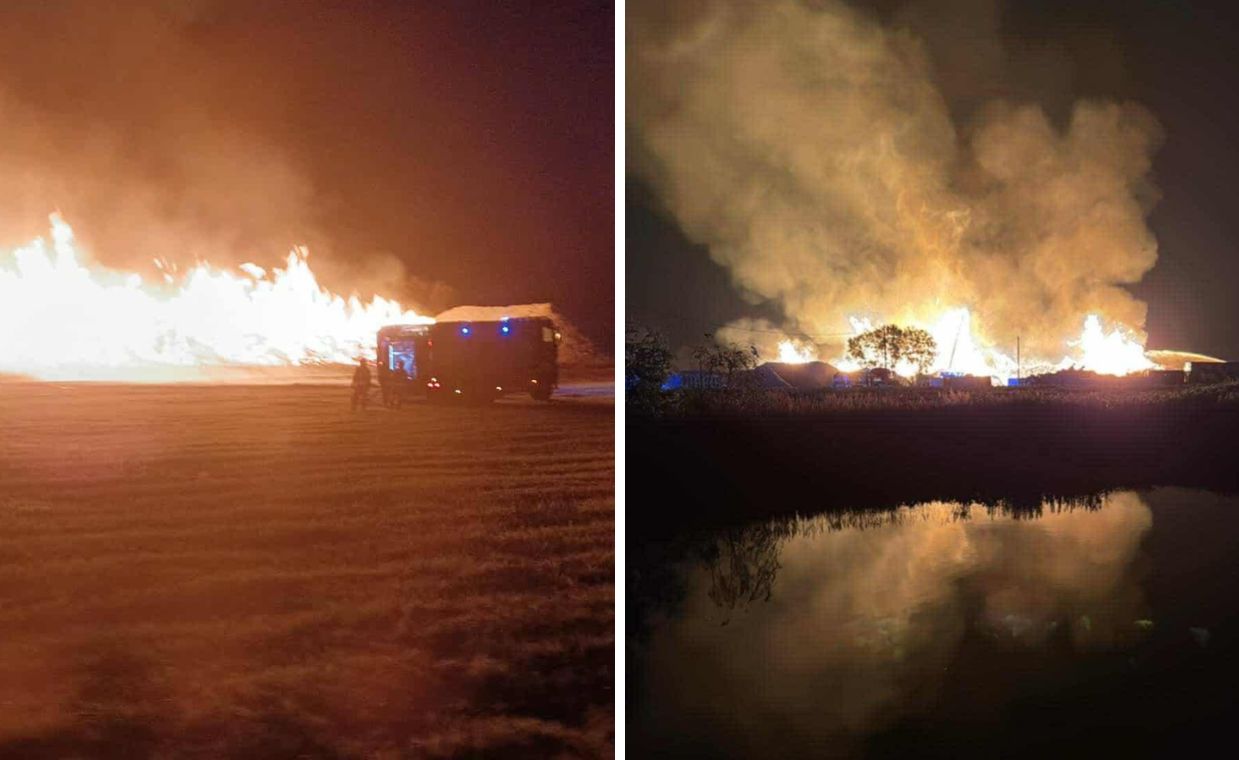 Ogromny pożar w zakładzie drewna. Przed strażakami długa walka