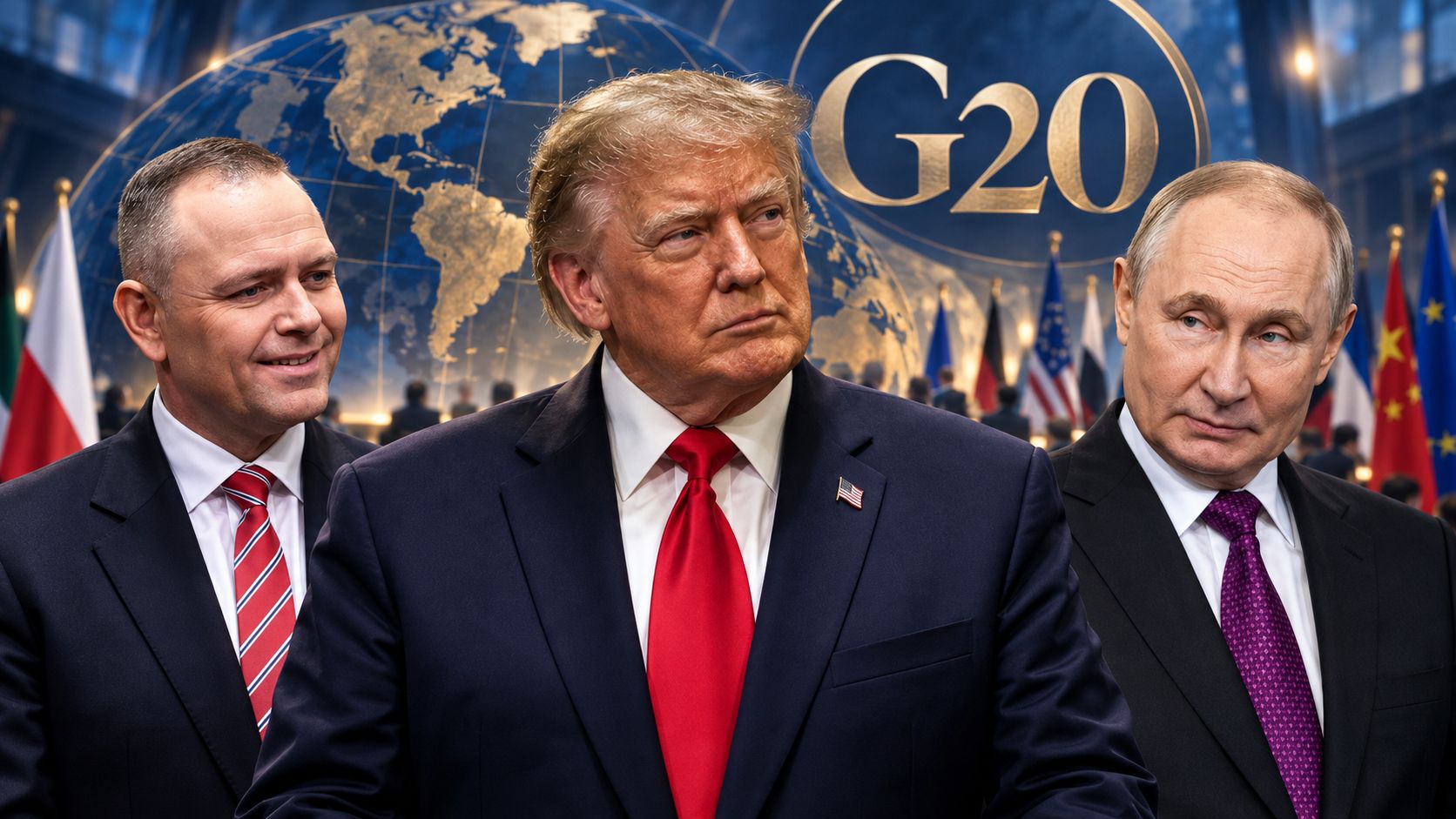 Putin i Nawrocki na szczycie G20. Co na to Pałac?