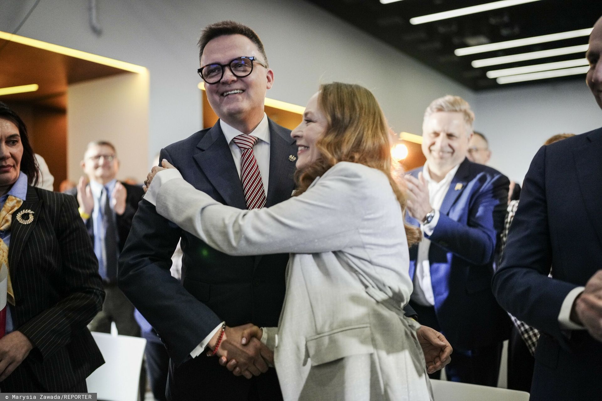 Hołownia w rządzie? Ostra reakcja szefowej partii