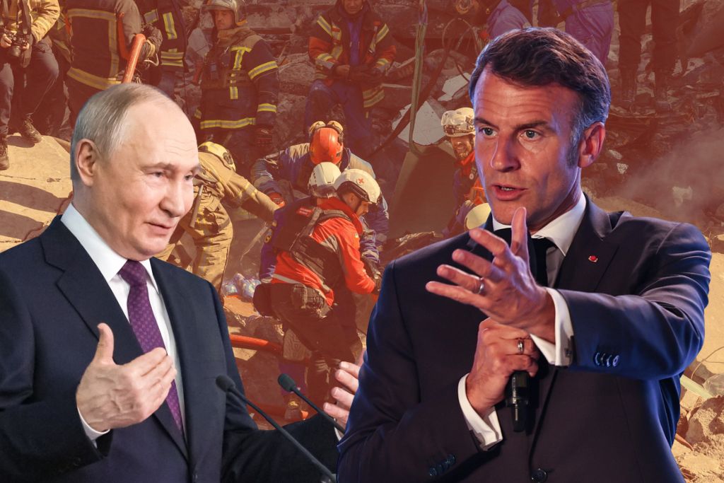 Mocny wpis Macrona. Uderza w Putina