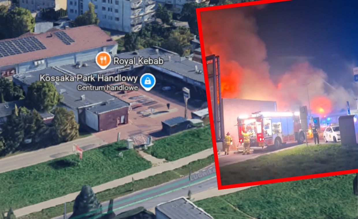 Ogromny pożar centrum handlowego w Bydgoszczy