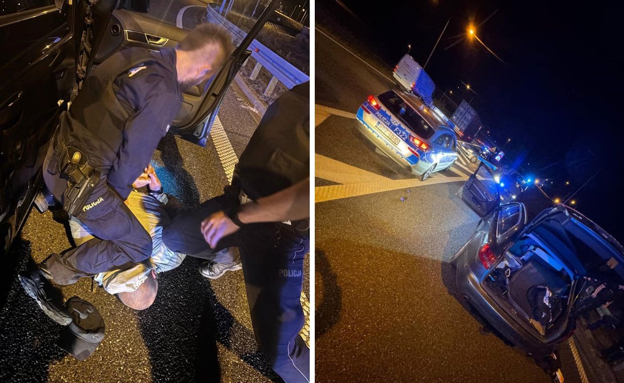 Akcja policji na A2. Ujęli dwóch Rosjan