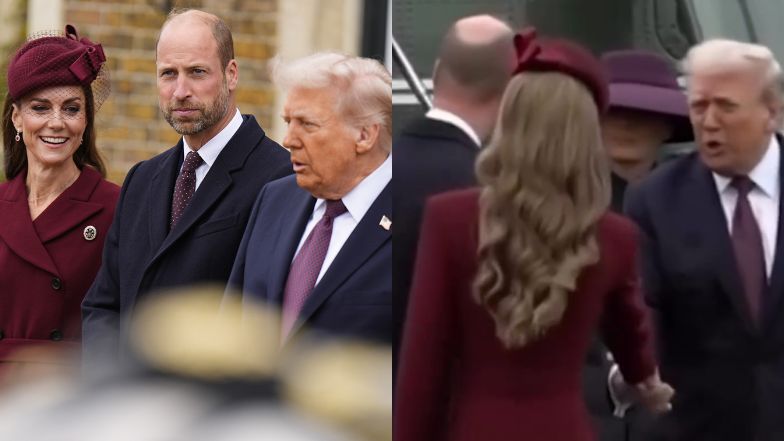 Donald Trump SKOMPLEMENTOWAŁ księżną Kate podczas przywitania. Wiadomo, jak się do niej zwrócił