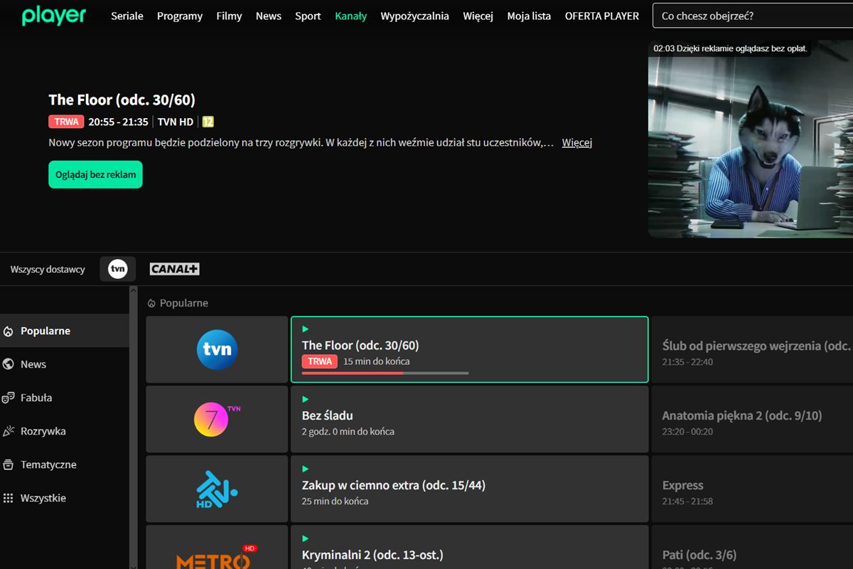 Zmiany na Playerze i Polsat Box Go. Wyszukiwanie ma być łatwiejsze