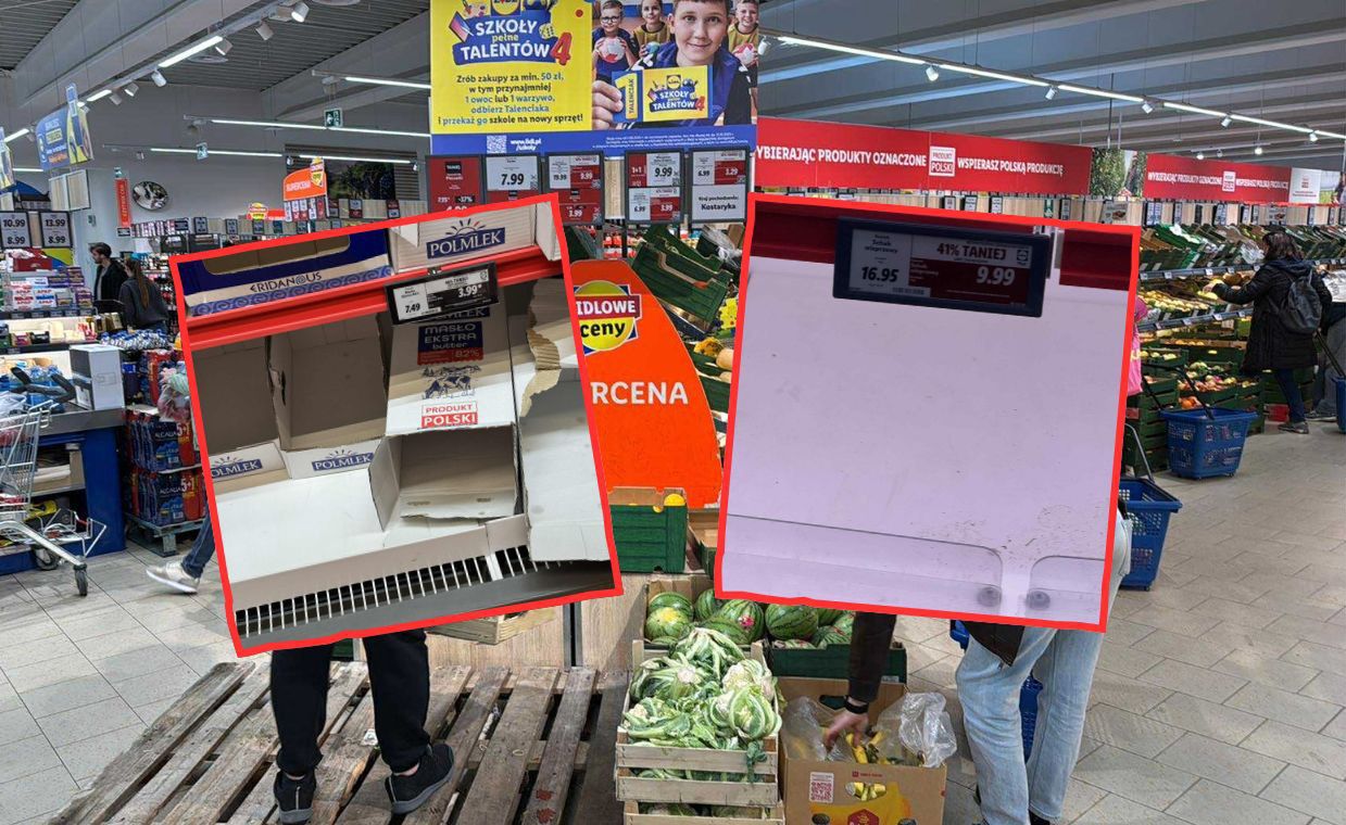 Lidl, godzina 15.50. "Jakby przeszło stado bydła"