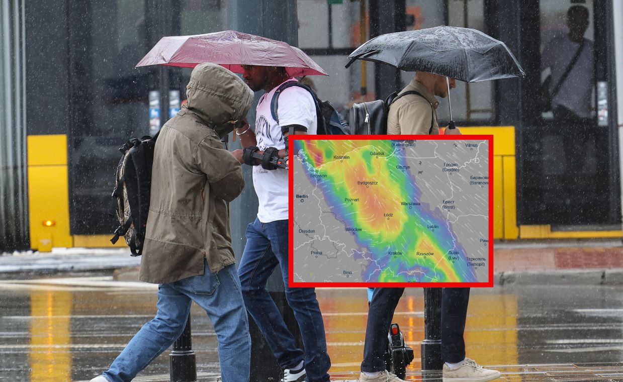 Ulewy przejdą przez Polskę. Możliwe burze