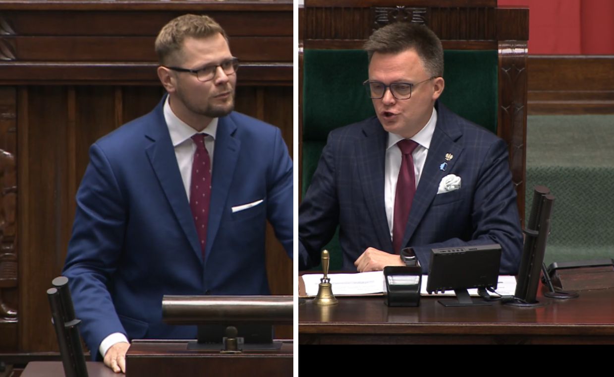 Ostre słowa w Sejmie. Hołownia reaguje: "To jest chamstwo"