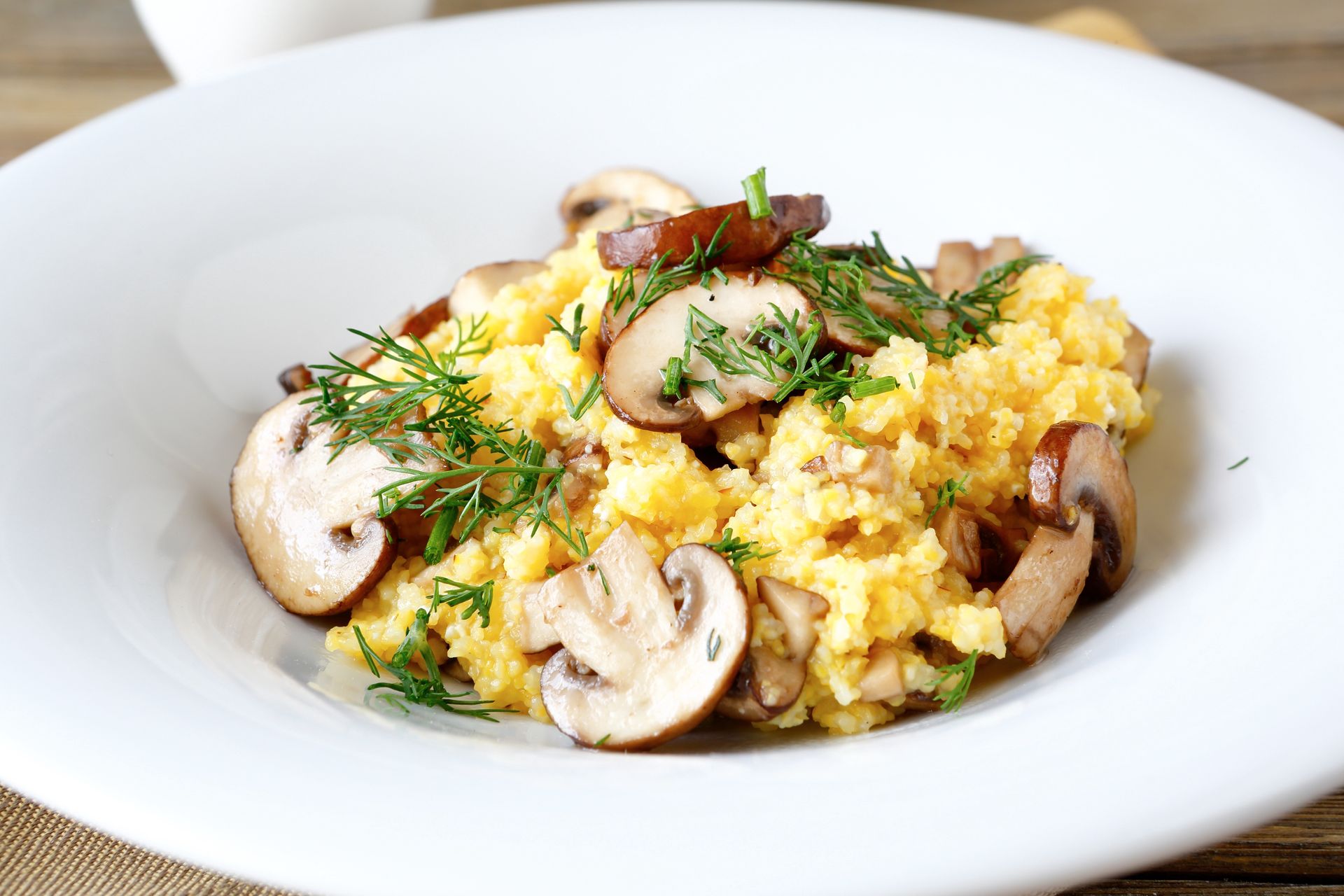 Po udanych grzybobraniu robię kaszotto. Zapach przyciąga całą rodzinę