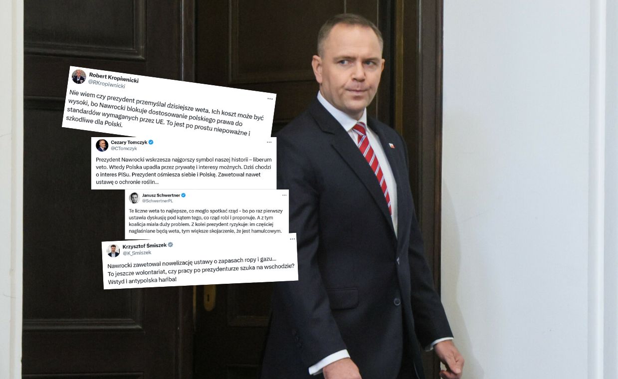 W sieci zawrzało po kolejnych wetach Nawrockiego