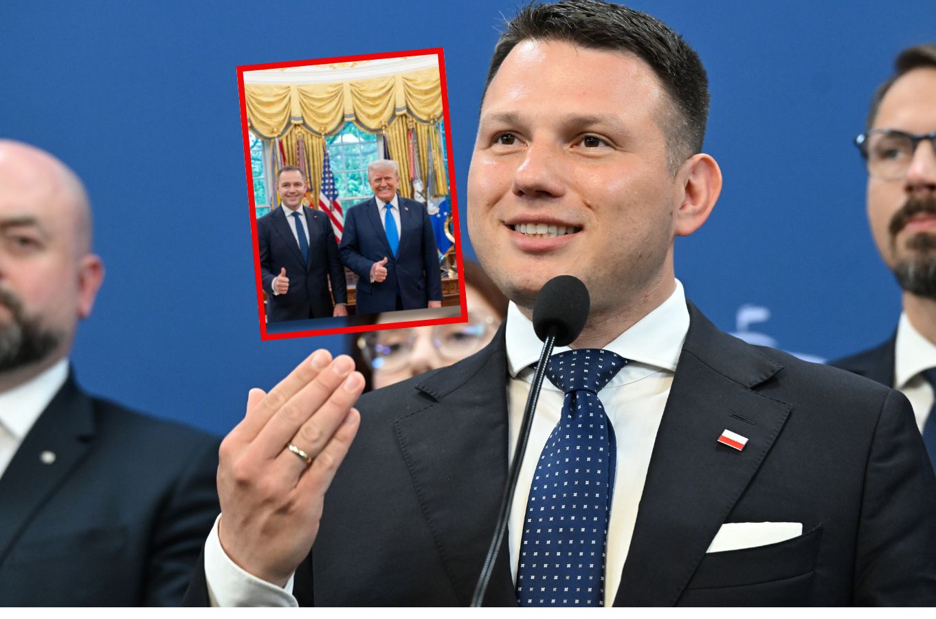 Mentzen zapytał o "fotkę" z Trumpem. Nawrocki odpowiedział