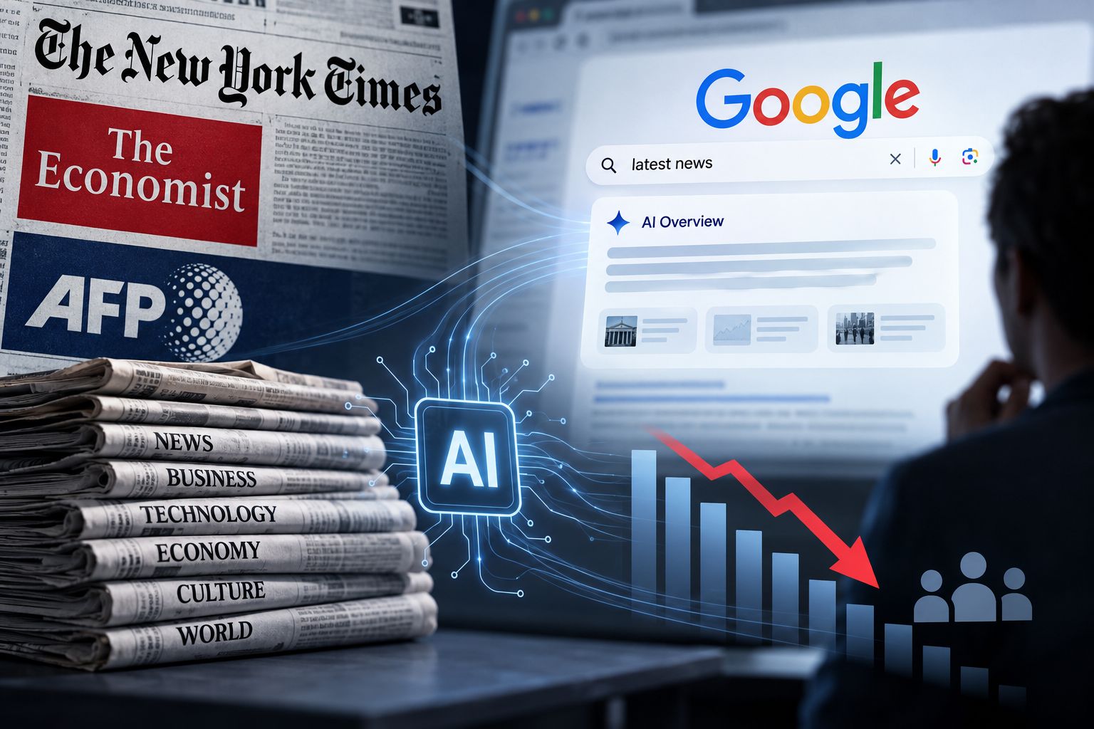 "New York Times", "The Economist" i AFP dołączają do koalicji walczącej z wykorzystywaniem przez AI treści bez zgody wydawców