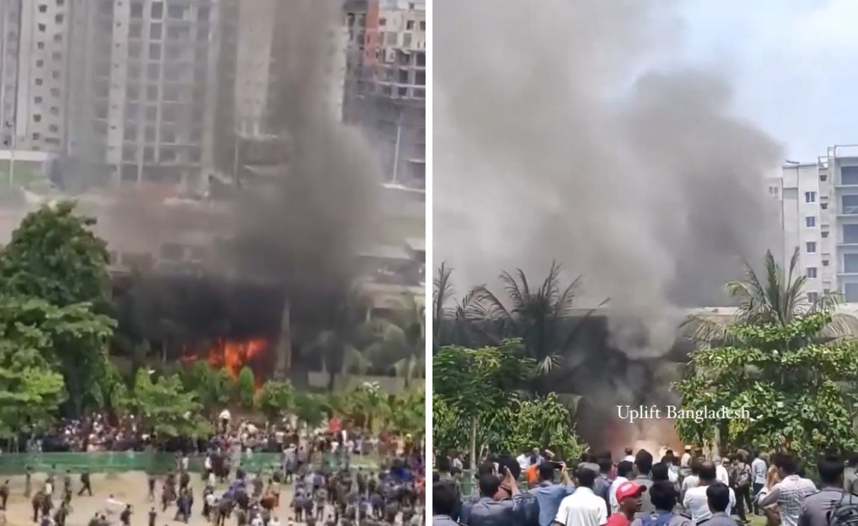 Katastrofa wojskowego samolotu w Bangladeszu. Spadł na prywatną szkołę