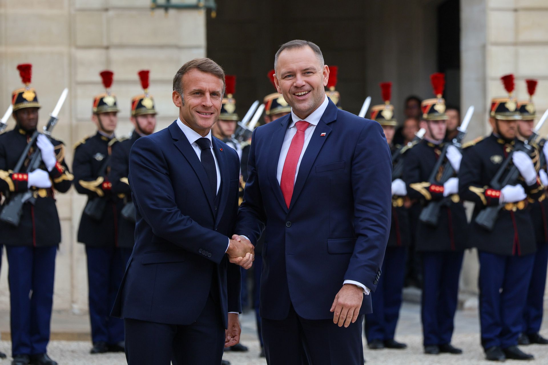 Nawrocki po spotkaniu z Macronem. "Przede wszystkim o bezpieczeństwie"