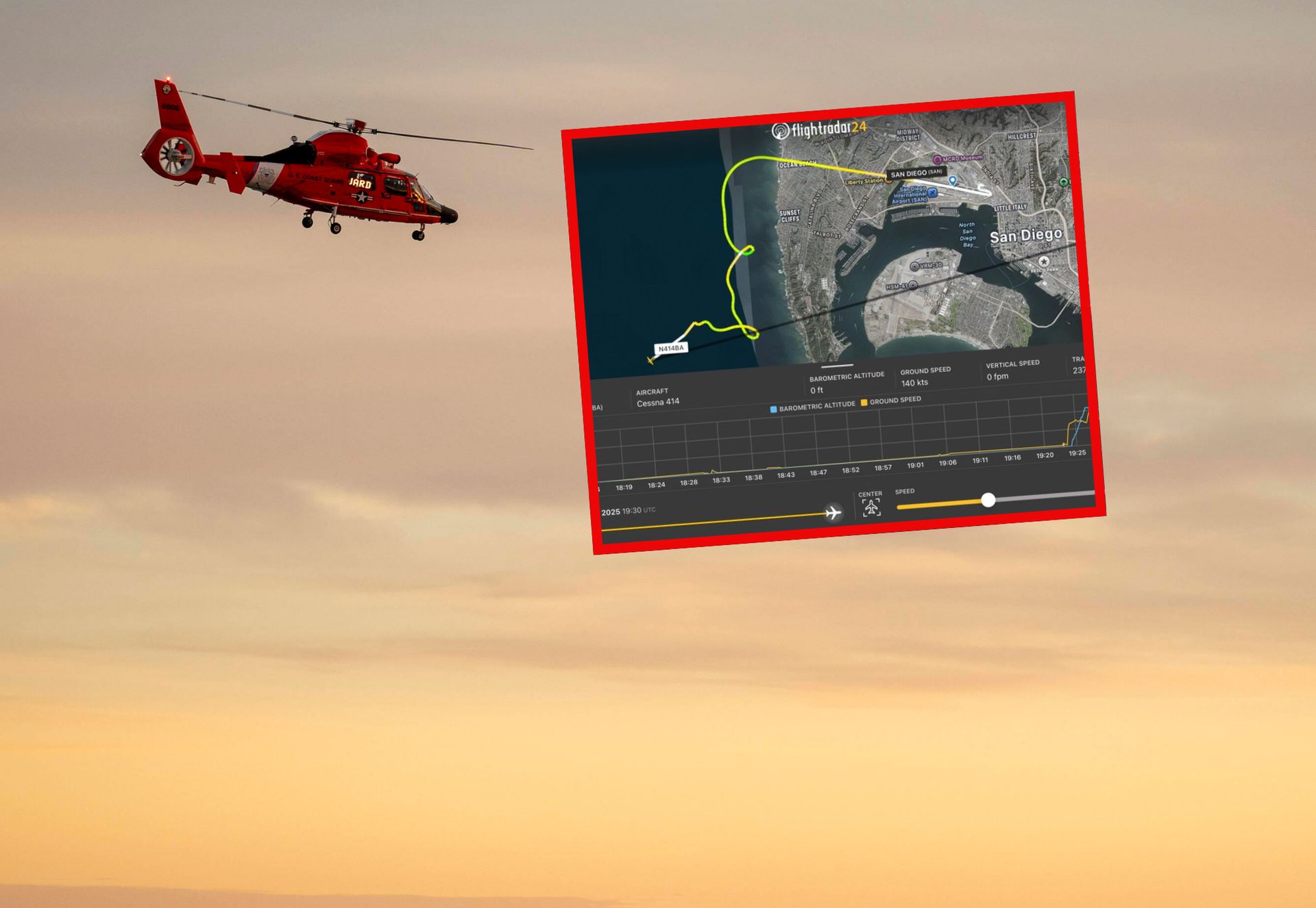 Na wodach Pacyfiku rozbił się samolot. Poszukują sześciu osób