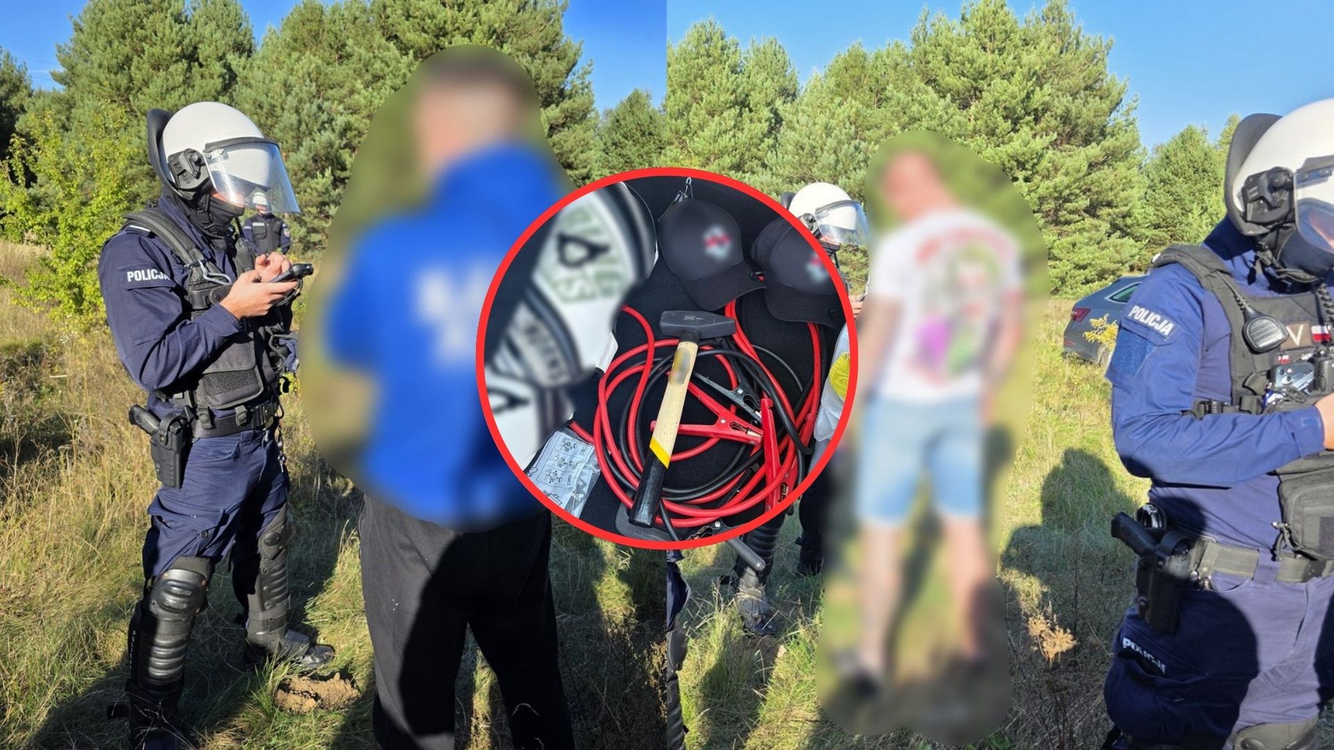 Ustawka na opuszczonej stacji benzynowej. Zatrzymano 95 pseudokibiców