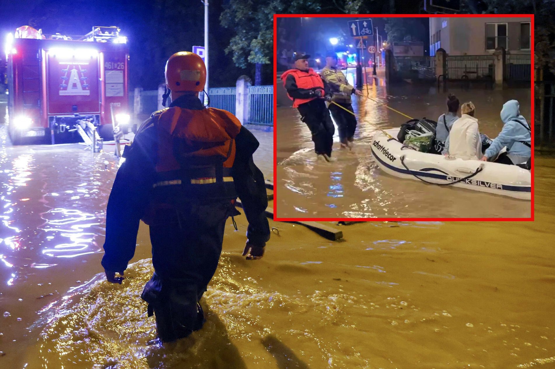 Ewakuacja w ostatniej chwili. Nie dało się inaczej? Generał: nikt nie przewidzi, iż trzaśnie tama