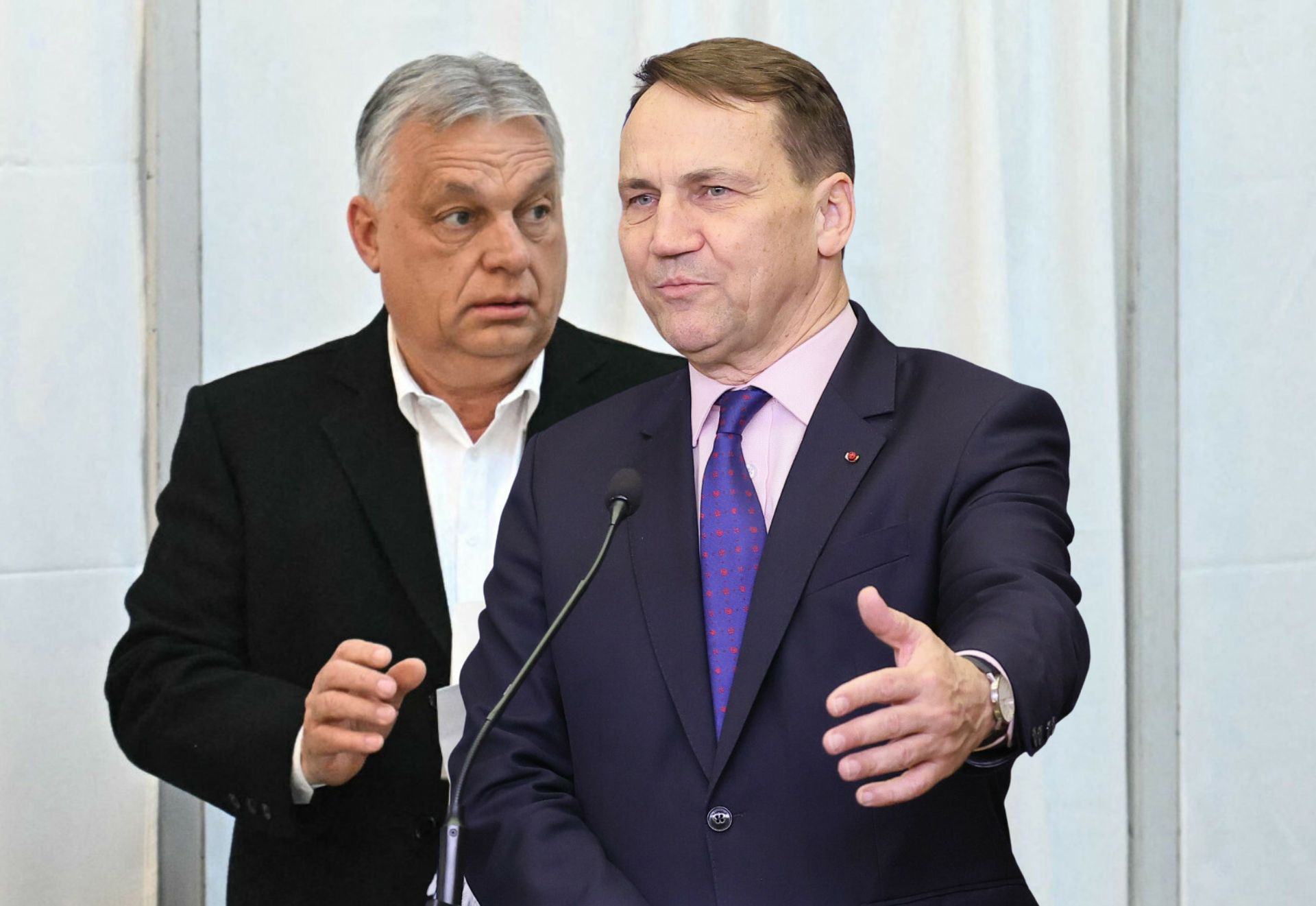 "Wpadł we własne sidła". Sikorski wbił szpilę Orbanowi