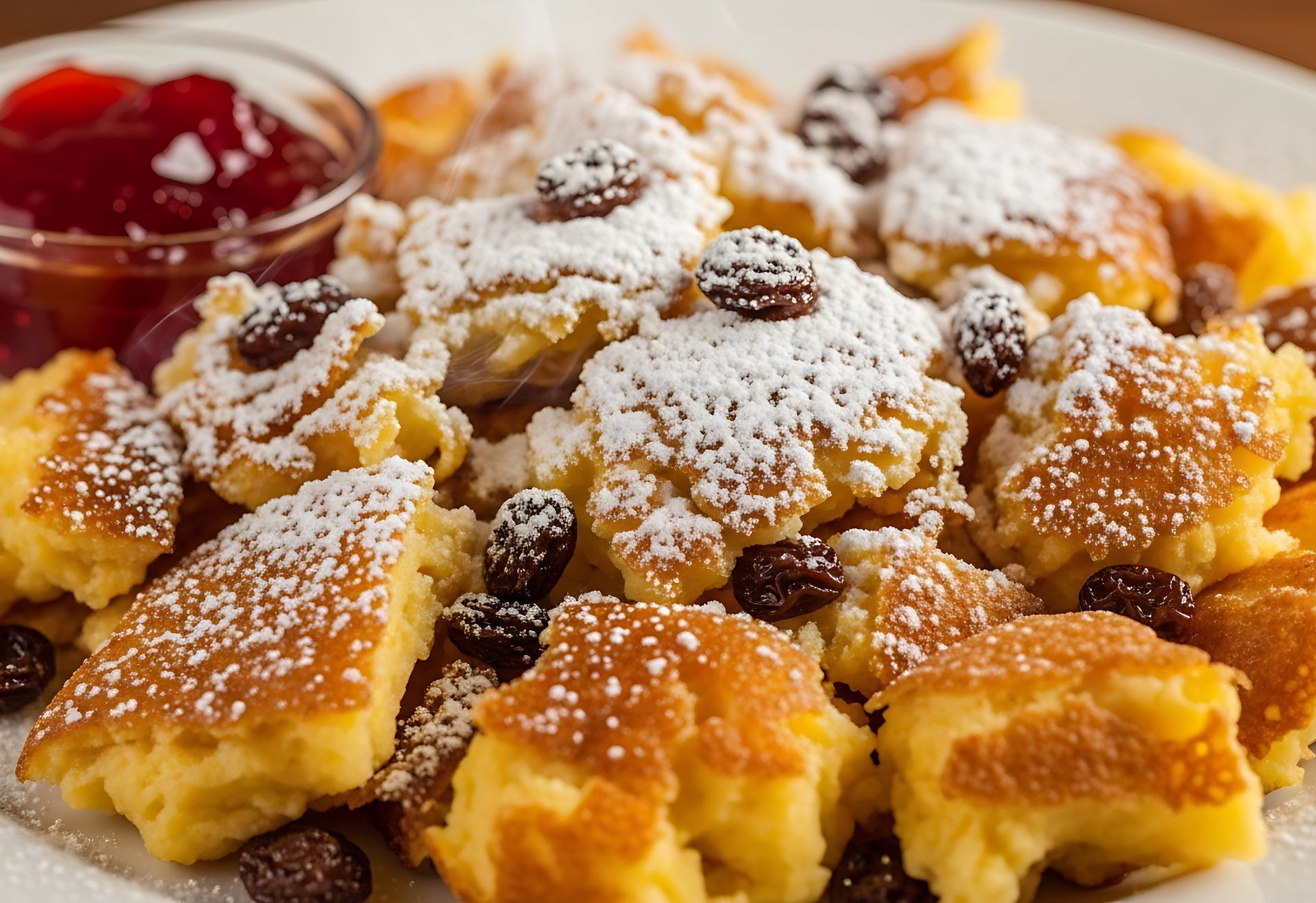 Zamiast jeść w całości, dzielę na kawałki. Ten omlet to uczta dla podniebienia