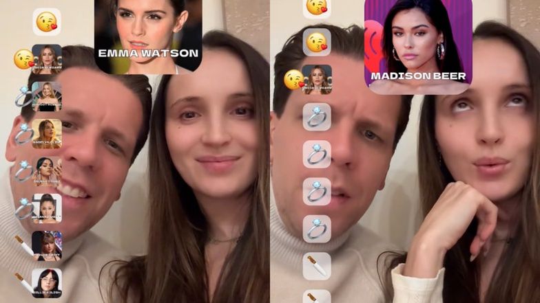 Marina i Wojtek grają w "Kiss, Marry, Kill": Szczęsny chciałby pocałować Vergarę i poślubić Robbie. Żona króciutko: "NIC Z TEGO NIE BĘDZIE, ZAPOMNIJ MORDO"