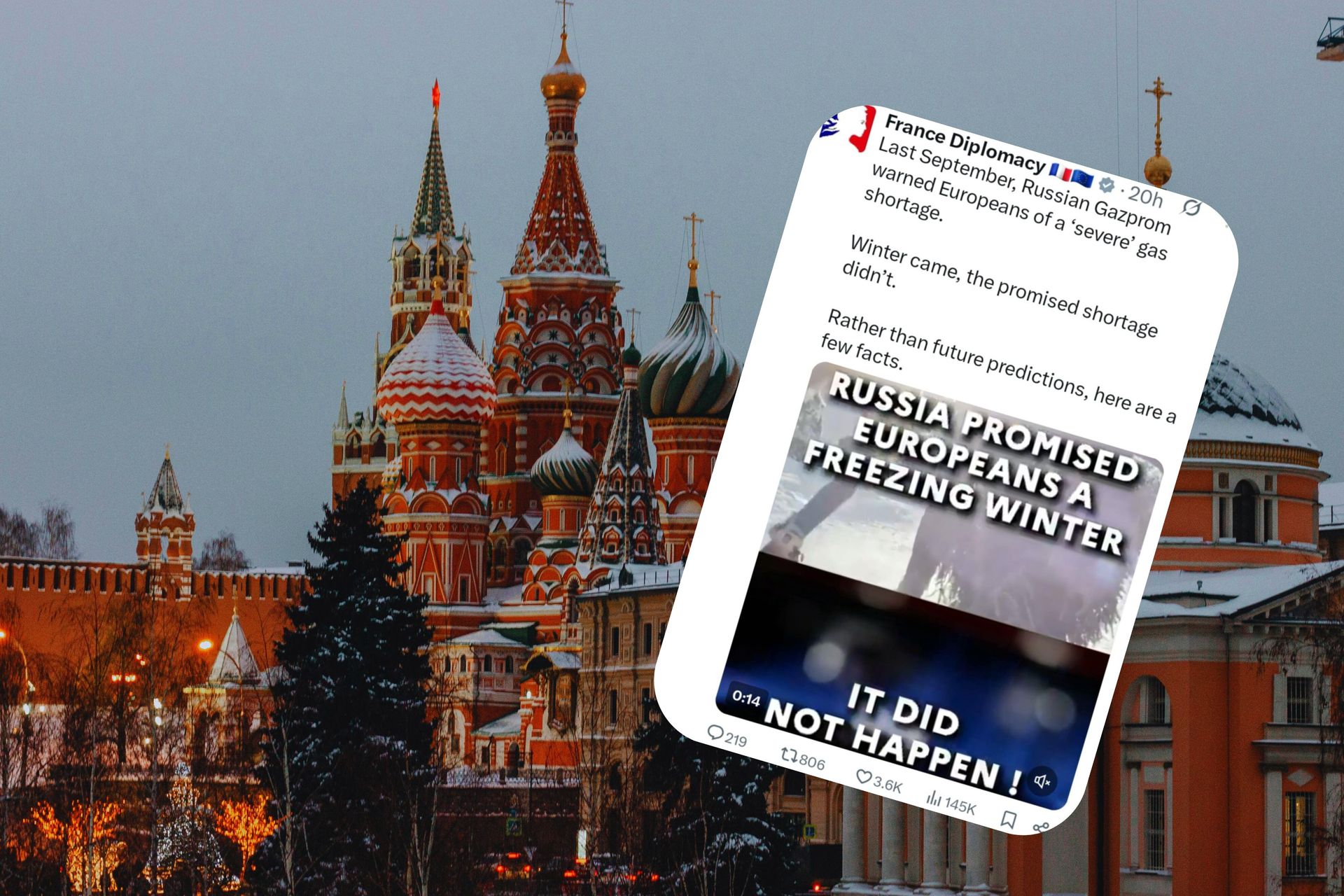 Francja zadrwiła z Rosji. Nagranie hitem sieci