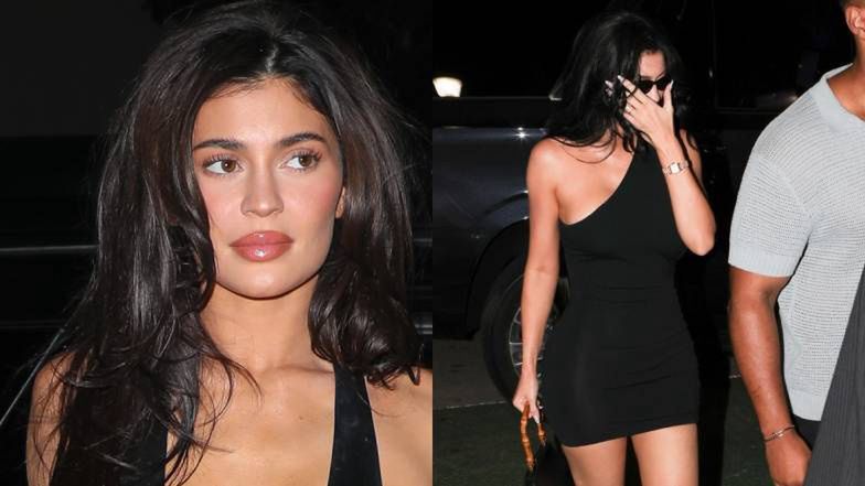 Kylie Jenner podkreśla kształtne pośladki w prześwitującej mini. Rakieta?