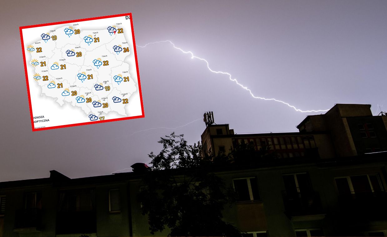 Pogoda nam nie oszczędzi. Deszcz i burze z gradem na horyzoncie