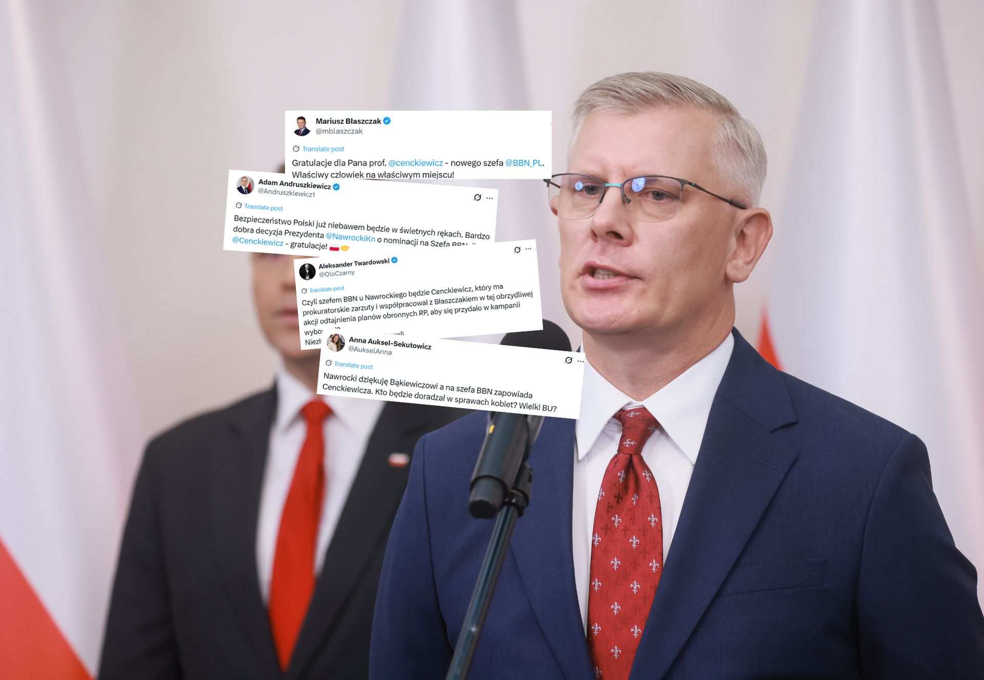 Komentują wybór Cenckiewicza. "Bezpieczeństwo w świetnych rękach"
