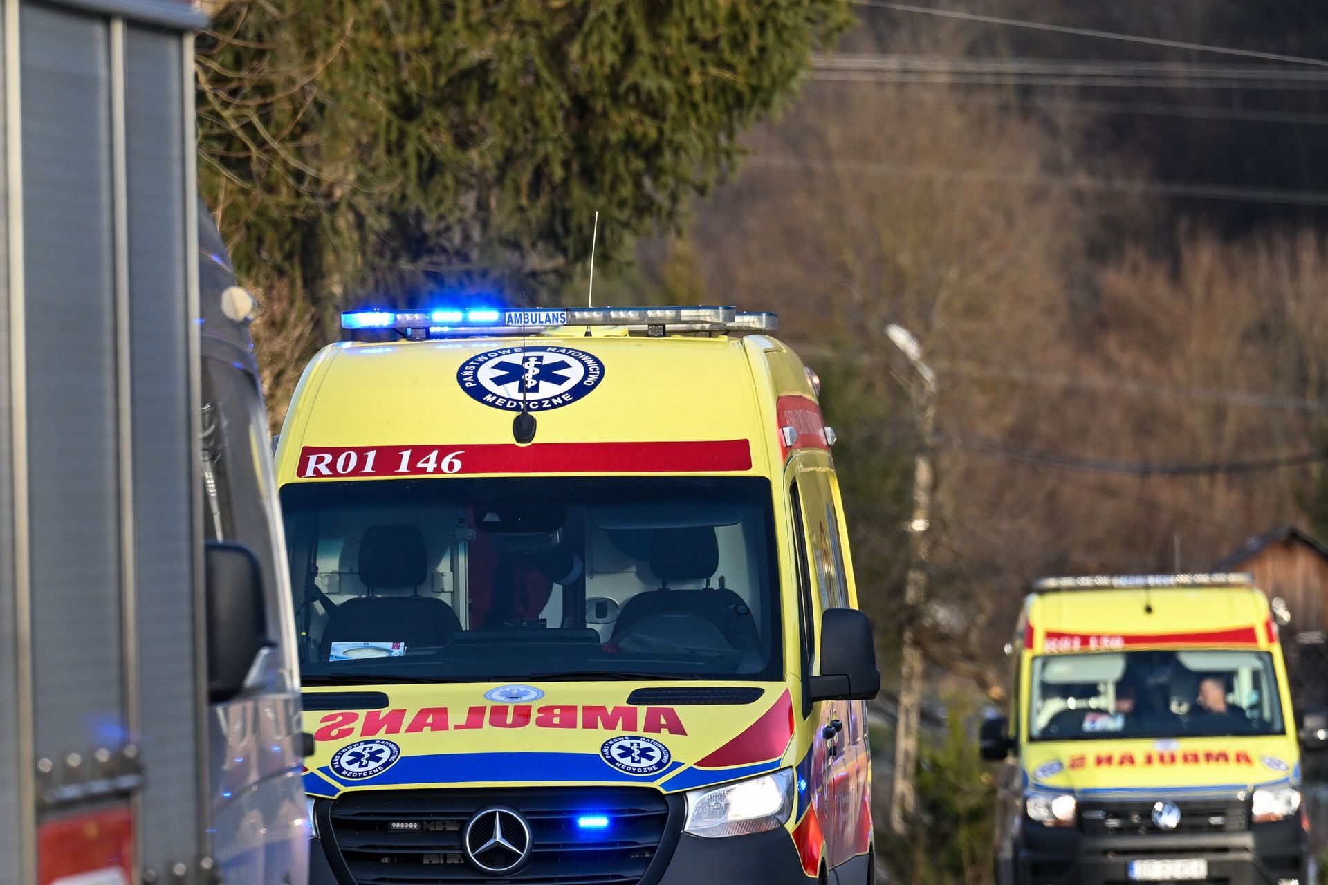 Wypadek busa przewożącego dzieci. Pięć osób rannych
