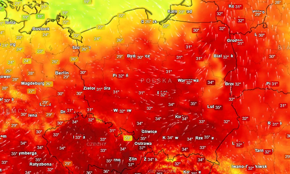 Fala upałów w Polsce. Sprawdź radar pogody