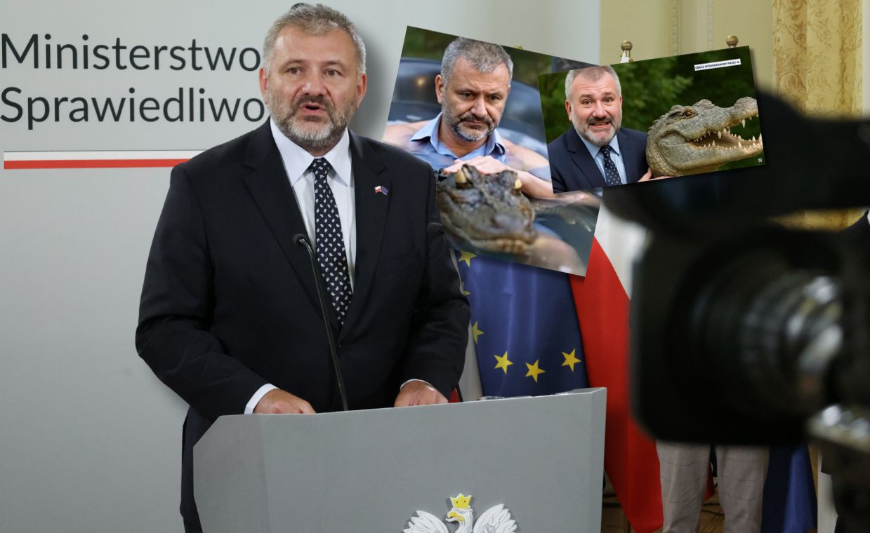 Waldemar Żurek i krokodyl. Kuriozalny materiał w Telewizji Republika