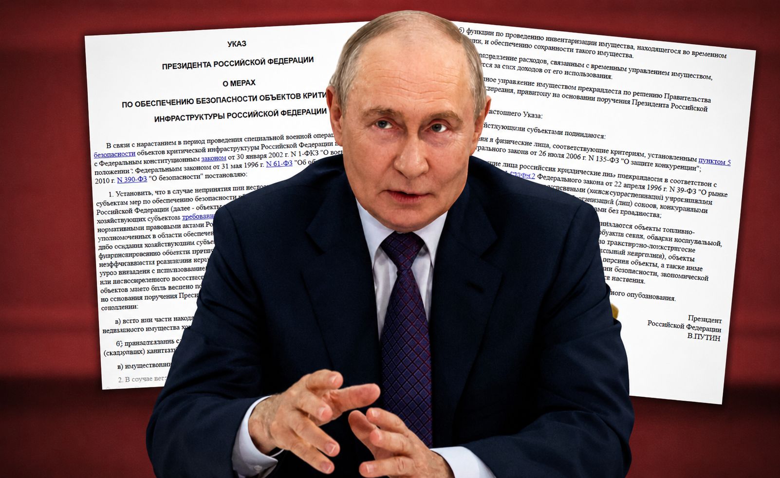 Ukaz nr 604 podpisany. Oto co znalazło się teraz w rękach Putina