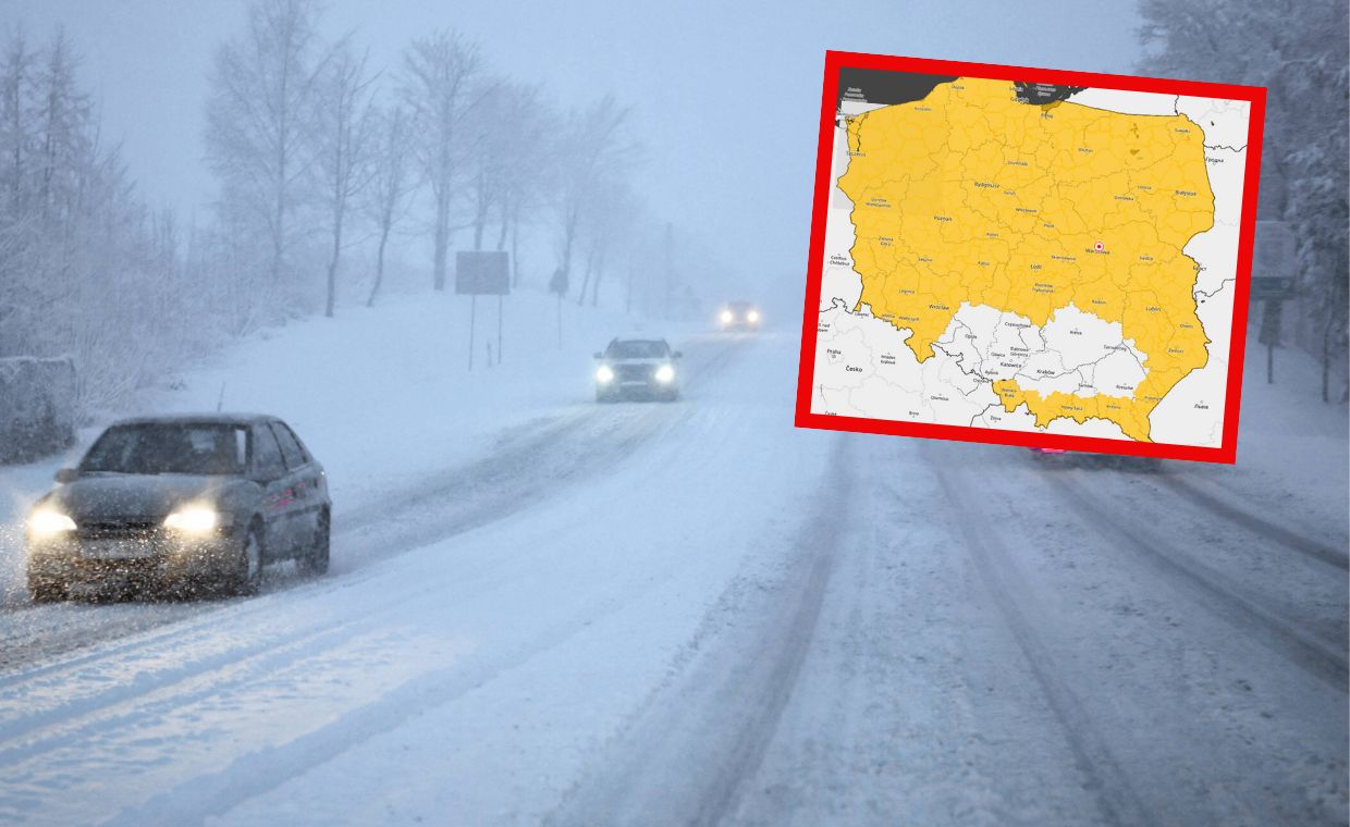 Nowe alerty IMGW. Znów intensywne opady śniegu