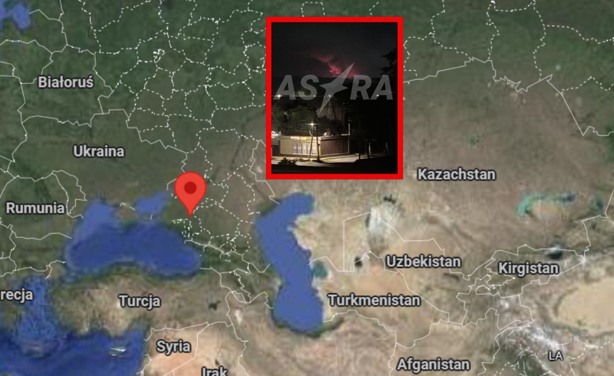 Atak dronów na stację w Krasnodarze. "Umieramy od dymu"