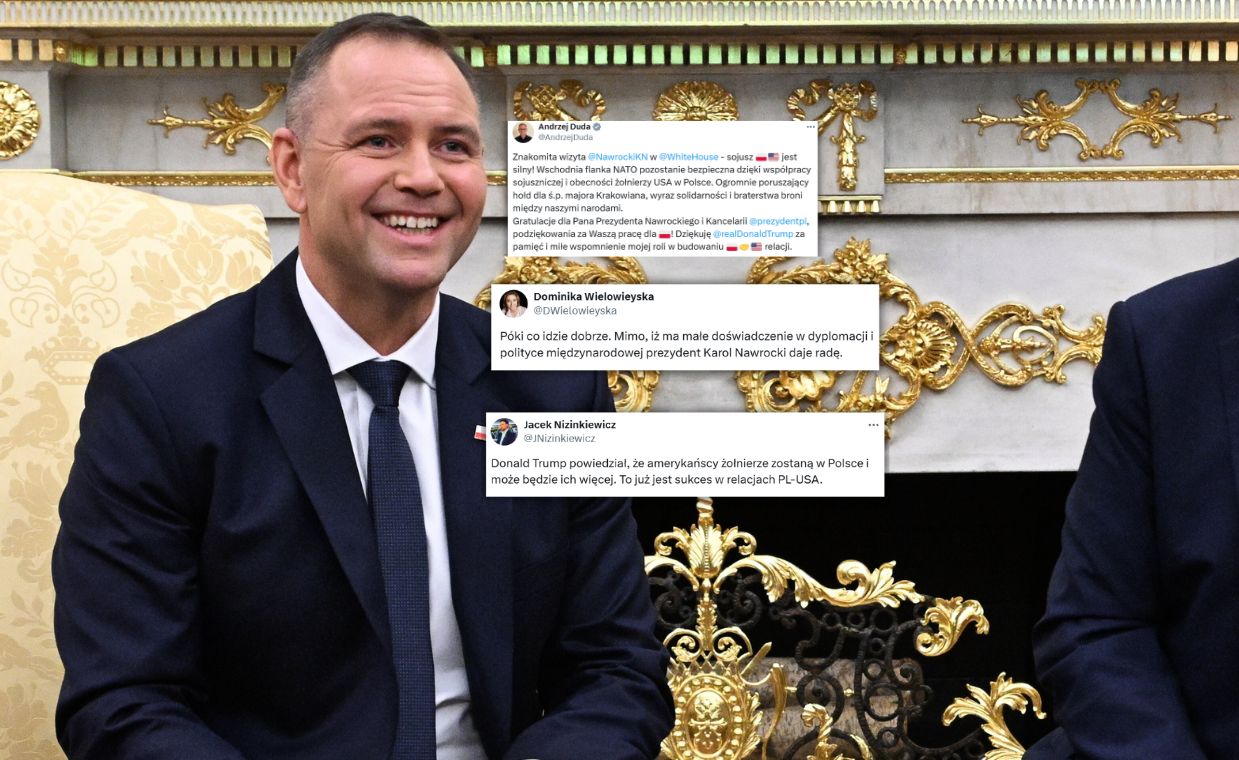 Fala komentarzy po wizycie Nawrockiego w Białym Domu. "Daje radę"